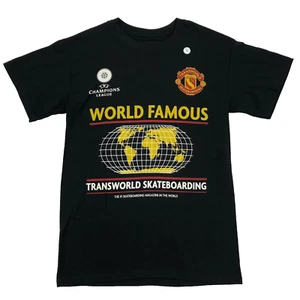 Transworld Skateboarding Shirt Mens S Black World Famous Since 83 Double Sided - Picture 1 of 8
