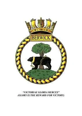 BS EMBROIDERY PLUS HMS Berwick Embroidered Patches