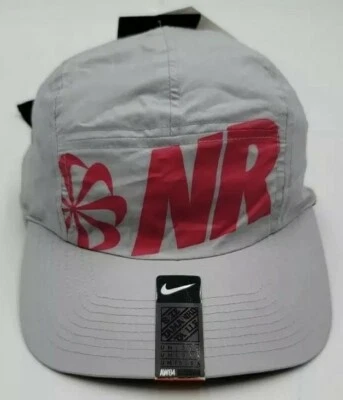 Nike Running NR AW84 Dri-fit Hat/Cap 5 Panel Unisex Gray Sz OS One Size - Image 1 of 4