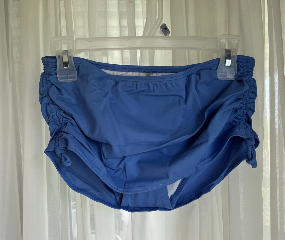 TOTALMENTE NUEVO Victoria’s Secret Periwinkle Swim Rached Falda Talla S/P Foto 1 de 4