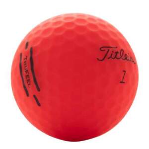 Titleist TruFeel Matte Red AAA 48 Used Golf Balls 3A