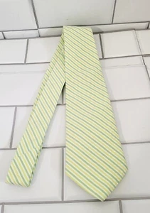 NWT BROOKS BROTHERS Mens Green White Seersucker Tie Cotton 52inL... - Picture 1 of 4