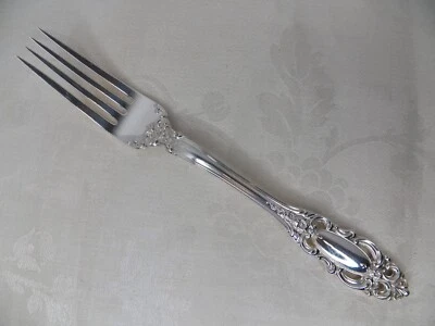 TOWLE GRAND DUCHESS STERLING SILVER DINNER FORK 7 5/8" NO MONOGRAM - Image 1 of 4