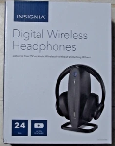 Insignia NS-HAWHP2 RF Wireless Over the Ear Headphones - Black - Picture 1 of 2