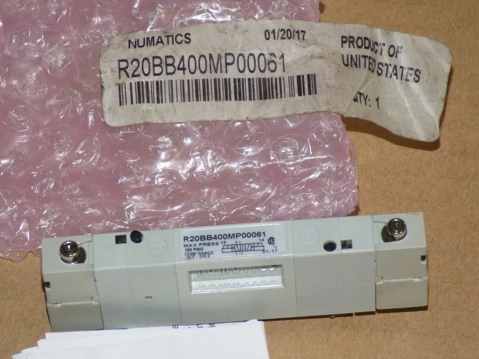 Numatics R20BB400MP00061 Double Solenoid Pilot Valve 24Vdc - Image 1 of 1