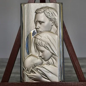 Holy Family Mary Joseph Jesus 925 Sterling Silver Leader Argenti Luigi Pesaresi - Bild 1 von 16
