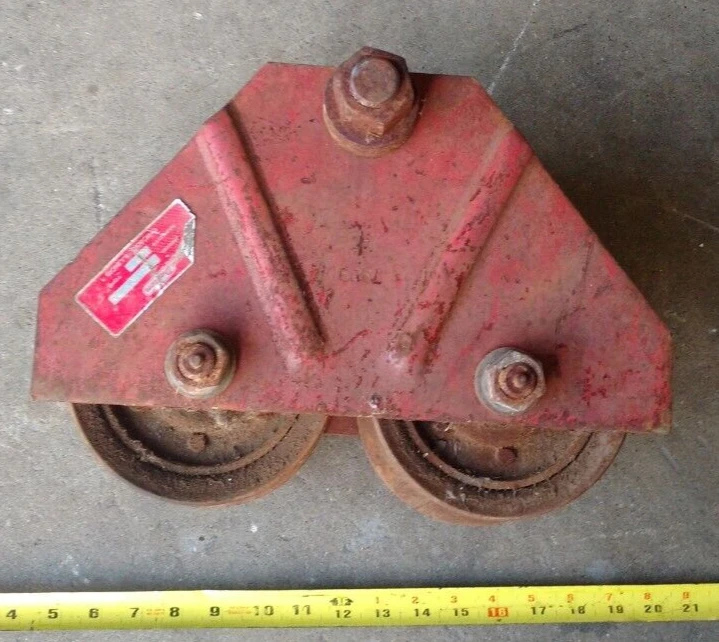 Carro Dayton, rodamiento de bolas, engrasable, capacidad de 2 toneladas, carro de vigas 2Z617A Foto 1 de 4