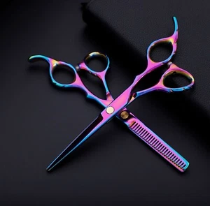 Haarschneiden Ausdünnung Schere 6 Zoll Friseur Edelstahl Stylingwerkzeug - Bild 1 von 27