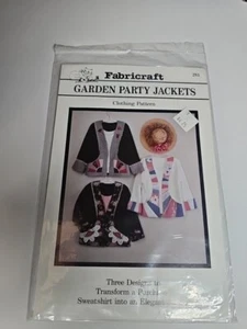 Fabricraft Sweatshirt Quilted Garden Party Jackets VINTAGE 90s Unused-S3 - Picture 1 of 2