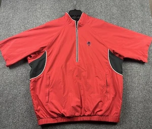 Footjoy Dryjoys Tour Collection 1/2 Zip Golf Jacket Mens L Montclair Golf Club - Picture 1 of 10