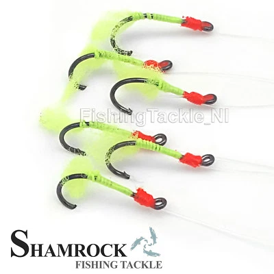 Shamrock Irish Tackle Bleeding Gloworms 'Dark Menace' 6 Haken See Angelgeräte