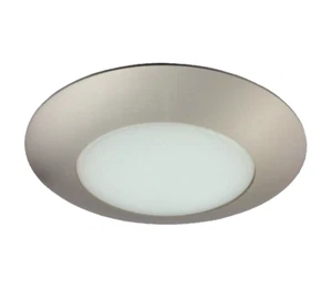 Halo 6" 70SNS Satin Nickel Recessed Ceiling Light Trim w/Frosted Albalite Lens - Picture 1 of 4