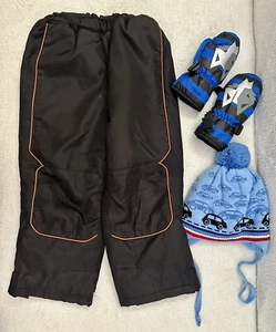 Winter Set Pants , Gloves, Hat Size 4-5T Excellent Condition  - Picture 1 of 5