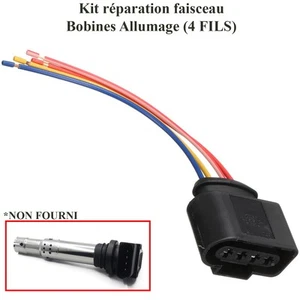 Câblage Bobine Allumage TFSI FSI prévu VW Audi Seat Skoda 1J0973724 - Imagen 1 de 8