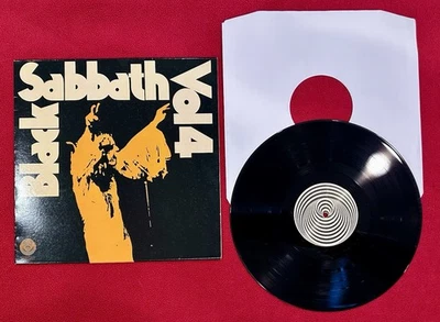 1972 BLACK SABBATH VOL 4 RARE UK First Press LP Vertigo Swirl Porky Beautiful! Foto 1 de 4