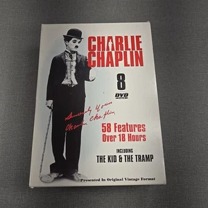 Charlie Chaplin DVD Box Set ~ 8 DVDs mit 58 Funktionen in Schwarzweiß 2004 - Bild 1 von 20
