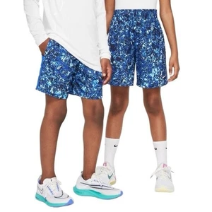 Nike Dri-FIT Boys Training Short Game Royal Speckled Woven Sz XL NWT Bin2s - Picture 1 of 6