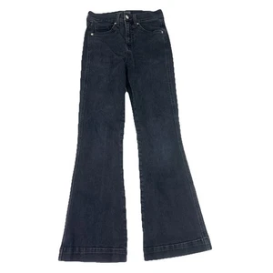 Jeans Veronica Beard Carson svasati alla caviglia vita alta taglia 25x28 denim onice lavato - Foto 1 di 18