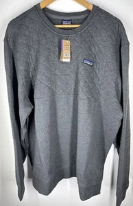 Patagonia Organic Cotton Quilt Crewneck Sweatshirt Grey Brand New Tags XXL - Bild 1 von 7