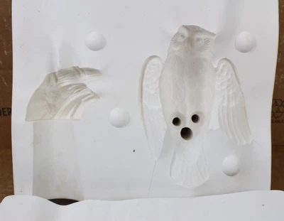 Ceramic Slip Mold 2 Piece Owl on Branch Bird BH1092 Byron Cast Casting - Image 1 of 4
