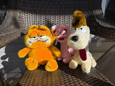 Vintage Garfield Plush Lot Friends Arlene Odie Toy Plushie 1980 Rare Fun Farm - Image 1 of 4