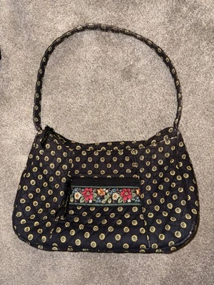 Bolso de Hombro Vera Bradley Algodón Acolchado Hobo Patrón Girasol Foto 1 de 4