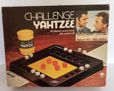 Challenge Yahtzee Board Game 1974 Complete Odd Couple By Milton Bradley Vintage - Image 1 of 4