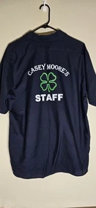 Red Kap Button Up - Casey Moore's STAFF Men’s XL Short Sleeve Mechanic Shirt - Picture 1 of 3