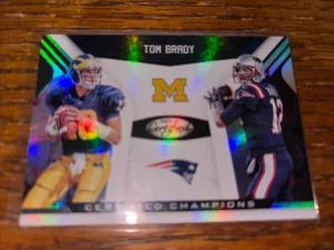 Panini Certified Champions Silver Holofoil 2018 Tom Brady New England Patriots - Imagen 1 de 2