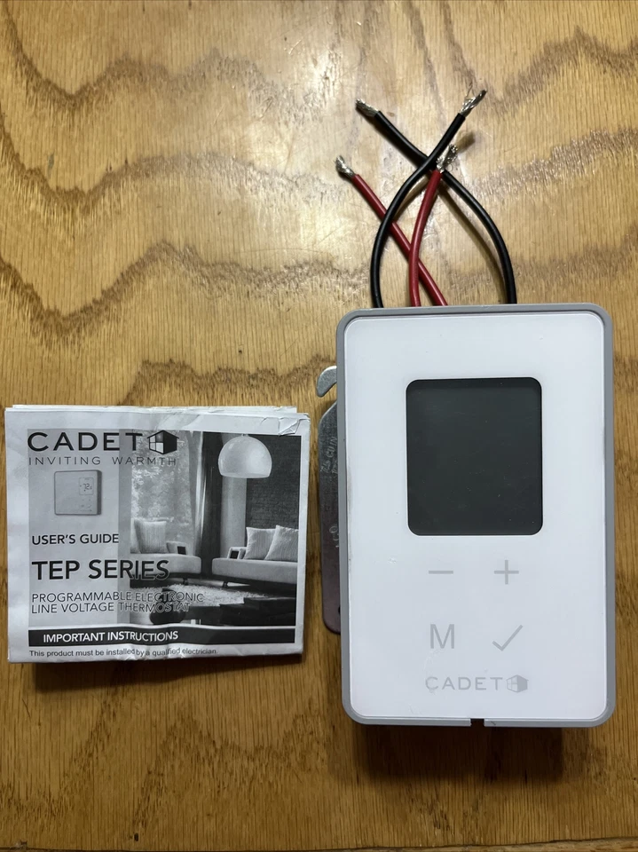 Cadet Programmable Electronic Thermostat - White, 3600W - Image 1 of 2