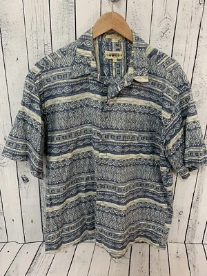 CAMPIA MODA Hawaiian Geometric Short Sleeve Button Front Shirt Men's XL - Image 1 of 4
