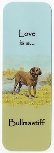 BULLMASTIFF DOG BEAUTIFUL DOG BOOKMARK SAME IMAGE BOTH SIDES GREAT GIFT - Picture 1 of 1