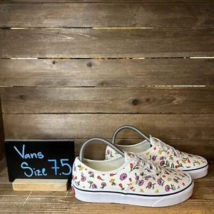 New Womens Vans Era Floral Ivory Canvas Skateboarding Shoes Sneakers Size 7.5 M - Picture 1 of 6
