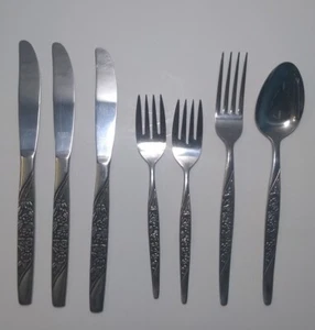 Set 7 pezzi vintage nazionale modello Costellano acciaio inox Giappone - Foto 1 di 6