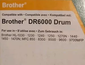 Compatible with Brother DR6000 Drum HL-1230 HL-1240 HL-1250 HL-1260 HL-1270 - Picture 1 of 2