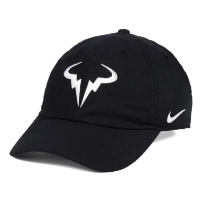 Gorra de tenis ajustable negra Nike Rafa Nadal Dri-FIT Heritage 86 850666-010 Foto 1 de 4