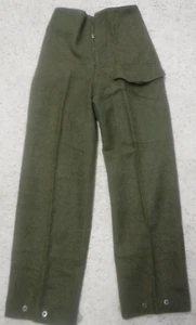 Vintage Wool MILITARY Battle Dress TROUSERS 1951 Korea Unused Sz 5 Waist 27-28" - Picture 1 of 7