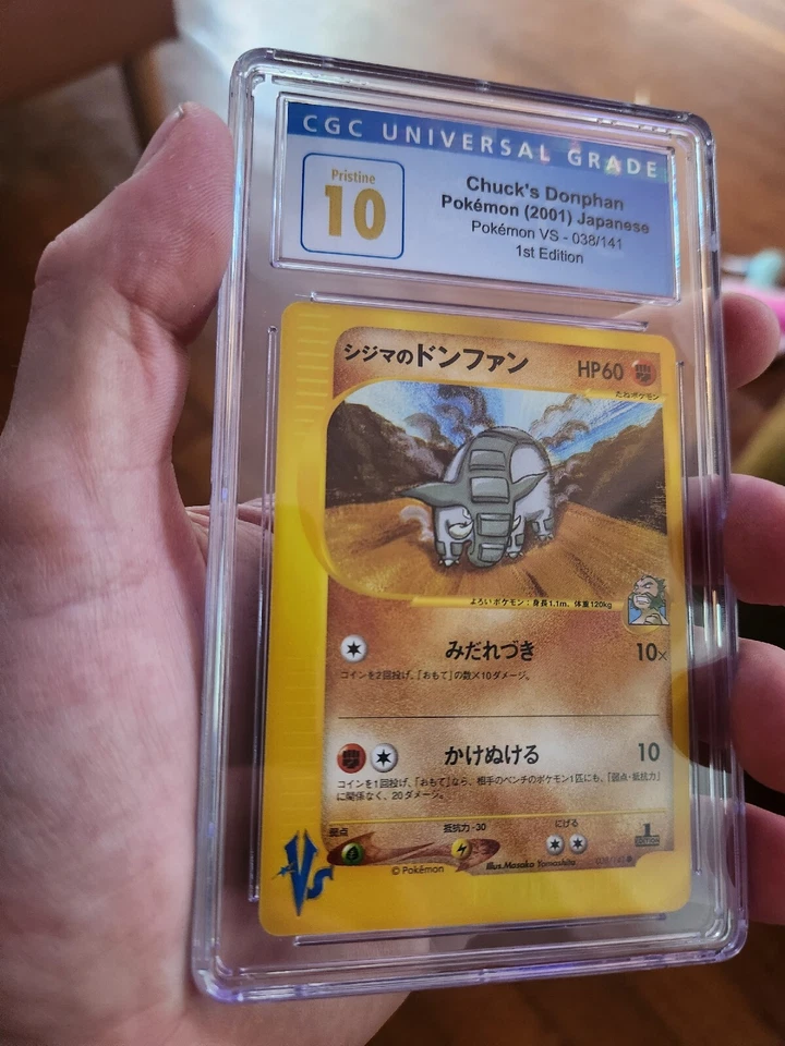 (POP 3) CGC 10 PRISTINE Chuck's Donphan VS Series 038/141 Japanese Pokemon Card - Image 1 of 4