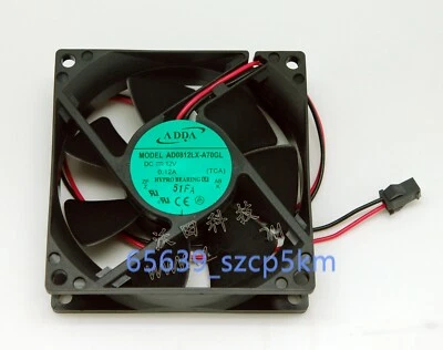 ADDA AD0812LX-A70GL  DC12V 0.12A 80X80X25mm Quiet Cooling Fan - Image 1 of 4