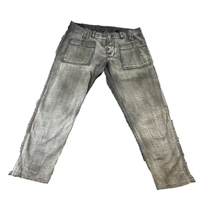 Diesel Herren Jeans W34 L28 * Tapered Patch Taschen hellgrau verwaschen Y2K VINTAGE - Bild 1 von 14