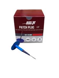 ASCOT M9-B 3/8" UNIDAD DE REPARACIÓN ENCHUFE Y PARCHE GRIS COJÍN GOMA AZUL ENVOLTURA (24 POR CAJA) - Imagen 1 de 1