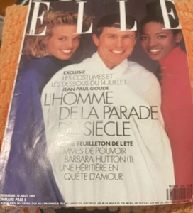 French ELLE magazine 10 July 1989 Naomi with Jean Paul Goude by Gilles Bensimon - Picture 1 of 12