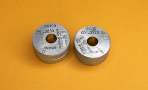 Hemco Go ,3270 Z NOGO .3230 Z  Bore Plug Ring Gage Gauges SET #2 - Picture 1 of 3