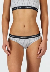 Pepe Jeans Womens Damen Brief Slip REECE Grey Navy gepunktet in S M L - NEU - Bild 1 von 1