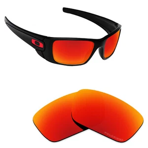 Hawkry SaltWater Proof Fire Red Replacement Lenses for-Oakley Fuel Cell - Picture 1 of 3