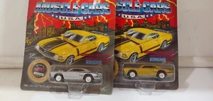 2 '70 SUPER BEE 1 silver & 1 GOLD BY johnny lightning muscle car B165 - Picture 1 of 1