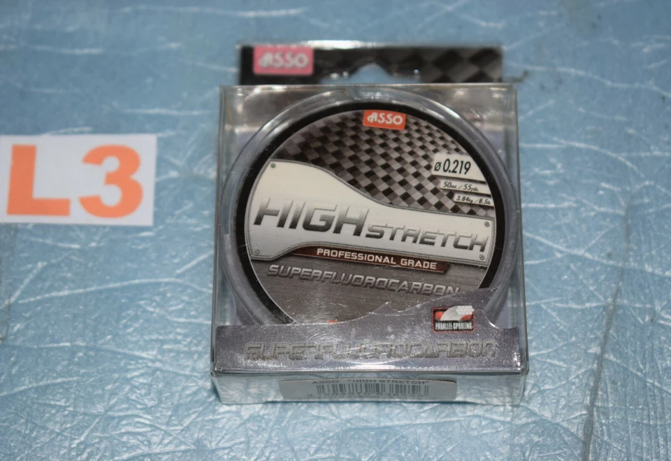 Super FLUOROCARBONE HIGH STRETCH ASSO 0.219mm 3,84kg 50m neuf - Immagine 1 di 1