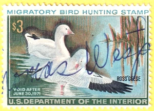 jis36 US STAMP SC# RW37 $3.00 1970 USED 1496 - Picture 1 of 2