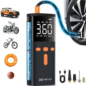 Inflador de Neumáticos Compresor de Aire Portátil, Bomba de Aire Inalámbrica 10000mAh para Neumáticos de Coche - Imagen 1 de 6