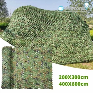4X6M Camo Net Hunting Shooting Camouflage Hide Army Camping Woodland Netting UK - Picture 1 of 16